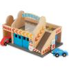 imageMelissa ampamp Doug Service Station Parking Garage with 2 Wooden Cars and DriveThru Car Wash