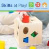 imageMelissa ampamp Doug Shape Sorting Cube  Classic Wooden Toy With 12 ShapesShape Sorting Cube