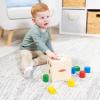 imageMelissa ampamp Doug Shape Sorting Cube  Classic Wooden Toy With 12 ShapesShape Sorting Cube