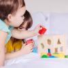 imageMelissa ampamp Doug Shape Sorting Cube  Classic Wooden Toy With 12 ShapesShape Sorting Cube