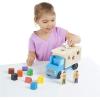 imageMelissa ampamp Doug ShapeSorting Wooden Dump Truck Toy with 9 Colorful Shapes and 2 Play Figures Wooden Vehicle Toys Shape Sorter Toys for Toddlers Ages 2