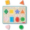 imageMelissa ampamp Doug Shapes Wooden Chunky Puzzle 8 pcs  FSC Certified
