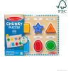 imageMelissa ampamp Doug Shapes Wooden Chunky Puzzle 8 pcs  FSC Certified
