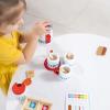 imageMelissa ampamp Doug Smoothie Maker Working Pretend Play Blender Set with Toy Food ampamp Play Kitchen Accessories Preschool Learning Toys for Girls ampamp Boys 3Wooden Steep  Serve Tea Set