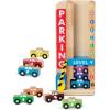 imageMelissa ampamp Doug Stack ampamp Count Wooden Parking Garage with 10 Cars