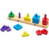 imageMelissa ampamp Doug Stack and Sort Board  Wooden Educational Toy With 15 Solid Wood Pieces