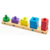 imageMelissa ampamp Doug Stack and Sort Board  Wooden Educational Toy With 15 Solid Wood Pieces