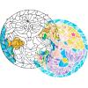 imageMelissa ampamp Doug Stained Glass Made Easy Activity Kit Mermaids  140 Stickers Kids Sticker Stained Glass Craft Kit Mermaid Crafts for Kids Ages 5