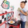 imageMelissa ampamp Doug Star Diner Restaurant 41Piece Play Set with Toy Food Cookware ampamp Play Kitchen Accessories Preschool Learning Toys for Girls ampamp Boys 3Star Diner Restaurant Play Set