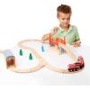 imageMelissa ampamp Doug Swivel Bridge Wooden Train Set 47 pcs