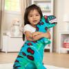 imageMelissa ampamp Doug TRex Dinosaur  Lifelike Stuffed Animal Over 2 feet Tall Giant Blue Stuffed TRex Plush Toy