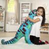 imageMelissa ampamp Doug TRex Dinosaur  Lifelike Stuffed Animal Over 2 feet Tall Giant Blue Stuffed TRex Plush Toy