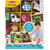 imageMelissa ampamp Doug TakeAlong Farm Baby and Toddler Play Mat 1925 x 145 inches With 9 Animals  Folds To Be Convenient Storage Bag for Travel