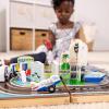 imageMelissa ampamp Doug TakeAlong Railroad Tabletop Playset with Wooden Train Toys Animals ampamp Scenery Play Pieces Preschool Learning Toys for Girls ampamp Boys 3  FSC CertifiedAirport