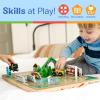 imageMelissa ampamp Doug TakeAlong Railroad Tabletop Playset with Wooden Train Toys Animals ampamp Scenery Play Pieces Preschool Learning Toys for Girls ampamp Boys 3  FSC CertifiedTrain