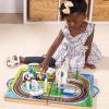 imageMelissa ampamp Doug TakeAlong Railroad Tabletop Playset with Wooden Train Toys Animals ampamp Scenery Play Pieces Preschool Learning Toys for Girls ampamp Boys 3  FSC CertifiedAirport