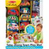 imageMelissa ampamp Doug TakeAlong Town Play Mat 1925 x 1425 inches with 9 Soft VehiclesOne Size