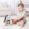 imageMelissa ampamp Doug TakeAlong Wooden Doorbell Dollhouse  Doorbell Sounds Keys 4 Poseable Wooden Dolls Portable Doll House Doorbell House for Kids Ages 3