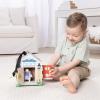 imageMelissa ampamp Doug TakeAlong Wooden Doorbell Dollhouse  Doorbell Sounds Keys 4 Poseable Wooden Dolls Portable Doll House Doorbell House for Kids Ages 3