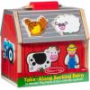 imageMelissa ampamp Doug TakeAlong Wooden Toy Barn 11Pc Portable Toddler Playset with Farm Animals ampamp PopUp Roof Preschool Learning Toys for Girls ampamp Boys 2TakeAlong SortingBarn Toy