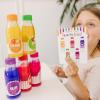 imageMelissa ampamp Doug Tip ampamp Sip Toy Juice Bottles and Activity Card 6 Pcs Pretend Play Food Set Play Kitchen Food For Ages 3Juice Bottles
