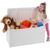 imageMelissa ampamp Doug Toy Chest Wooden Toy Storage Box with SafetyHinged Lid Kids Toys Storage Organizer for Playroom Bedroom ampamp Montessori Classroom Furniture for Boys ampamp Girls Ages 3White