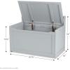 imageMelissa ampamp Doug Toy Chest Wooden Toy Storage Box with SafetyHinged Lid Kids Toys Storage Organizer for Playroom Bedroom ampamp Montessori Classroom Furniture for Boys ampamp Girls Ages 3Grey