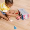 imageMelissa ampamp Doug Toy Keys and Cars Wooden Rescue Vehicles and Garage 7 pcs Toddler Pull Back Toys Toy Garage for Kids Ages 3
