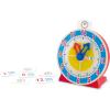 imageMelissa ampamp Doug Turn ampamp Tell Wooden Clock  Educational Toy with 12 Reversible Time CardsClock