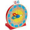 imageMelissa ampamp Doug Turn ampamp Tell Wooden Clock  Educational Toy with 12 Reversible Time CardsClock