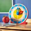 imageMelissa ampamp Doug Turn ampamp Tell Wooden Clock  Educational Toy with 12 Reversible Time CardsClock