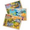 imageMelissa ampamp Doug Under The Sea Ocean Animals Wooden Jigsaw Puzzle with Storage Tray 24 pcsBundle Dinosaurs  Safari  Under the Sea