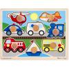 imageMelissa ampamp Doug Vehicle Jumbo Knob Puzzle Wooden Peg Puzzle for Toddlers Educational Toy for Shape Recognition and Fine Motor Skills Ages 1