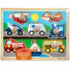 imageMelissa ampamp Doug Vehicle Jumbo Knob Puzzle Wooden Peg Puzzle for Toddlers Educational Toy for Shape Recognition and Fine Motor Skills Ages 1