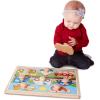 imageMelissa ampamp Doug Vehicle Jumbo Knob Puzzle Wooden Peg Puzzle for Toddlers Educational Toy for Shape Recognition and Fine Motor Skills Ages 1