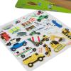 imageMelissa ampamp Doug Vehicles Puffy Sticker Play Set Travel Toy with DoubleSided Background 32 Reusable Puffy Stickers