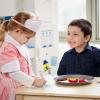 imageMelissa ampamp Doug Waitress Role Play Costume Set 7 pcs  Includes Apron Order Pad Cap