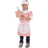 imageMelissa ampamp Doug Waitress Role Play Costume Set 7 pcs  Includes Apron Order Pad Cap