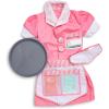 imageMelissa ampamp Doug Waitress Role Play Costume Set 7 pcs  Includes Apron Order Pad Cap