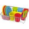 imageMelissa ampamp Doug Wash and Dry Dish Set  24 Pieces Kids Play Dishes Play Kitchen Accessories Toy Dishes for Kids Kitchen Ages 3Dish Set