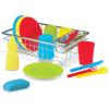 imageMelissa ampamp Doug Wash and Dry Dish Set  24 Pieces Kids Play Dishes Play Kitchen Accessories Toy Dishes for Kids Kitchen Ages 3Dish Set