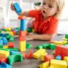 imageMelissa ampamp Doug Wooden Building Block Set  200 Blocks in 4 Colors ampamp 9 ShapesFrustrationFree Packaging