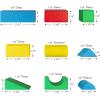 imageMelissa ampamp Doug Wooden Building Blocks 100Piece Set of Sorting ampamp Stacking Toys in 4 Colors and 9 Shapes Classic Toddler Toys for Girls ampamp Boys Ages 2  FSC Certified100Piece