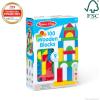 imageMelissa ampamp Doug Wooden Building Blocks 100Piece Set of Sorting ampamp Stacking Toys in 4 Colors and 9 Shapes Classic Toddler Toys for Girls ampamp Boys Ages 2  FSC Certified100Piece
