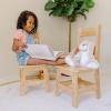 imageMelissa ampamp Doug Wooden Chairs Set of 2  White Furniture for PlayroomBlonde