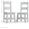imageMelissa ampamp Doug Wooden Chairs Set of 2  White Furniture for PlayroomGrey