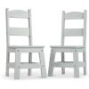 imageMelissa ampamp Doug Wooden Chairs Set of 2  White Furniture for PlayroomGrey