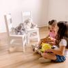 imageMelissa ampamp Doug Wooden Chairs Set of 2  White Furniture for PlayroomMulticolor