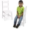 imageMelissa ampamp Doug Wooden Chairs Set of 2  White Furniture for PlayroomMulticolor
