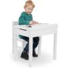 imageMelissa ampamp Doug Wooden Childs LiftTop Desk ampamp Chair  White Play Desk and Chair Set for Toddlers and Kids Ages 3